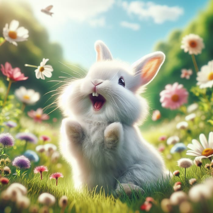 Happy Bunny in Meadow | The World's Happiest Rabbit