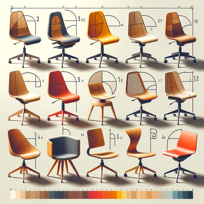 Ergonomic Chair Sample Designs: Golden Ratio & Comfort