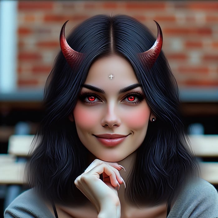 Enchanting Succubus Blogger with Mysterious Aura