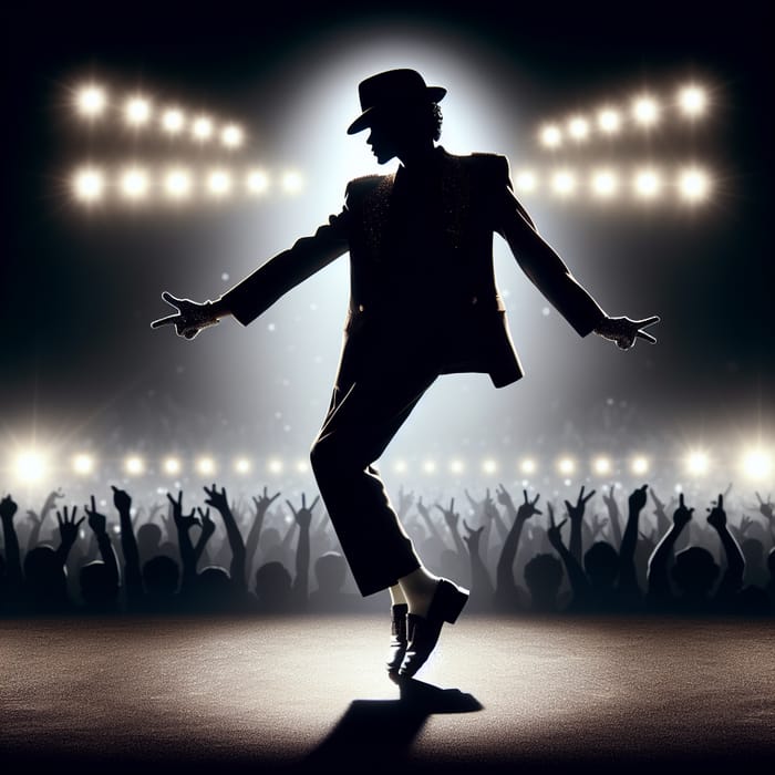 Michael Jackson Silhouette | Famous Pop Dancer Pose