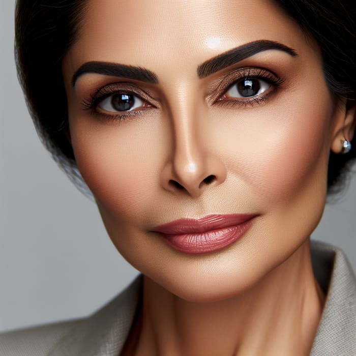 Close-up Elegant South Asian Woman in Her 40s