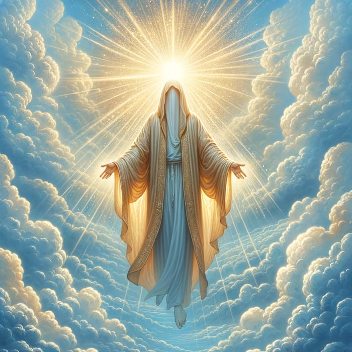Heavenly Presence: jesuschrist in Ethereal Skies