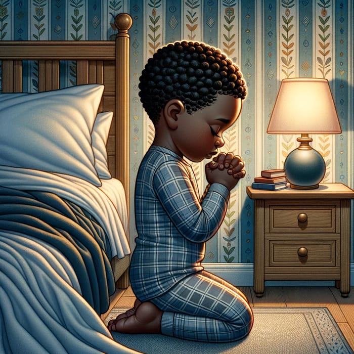 Child's Prayer Before Bed - Serene Bedtime Moment