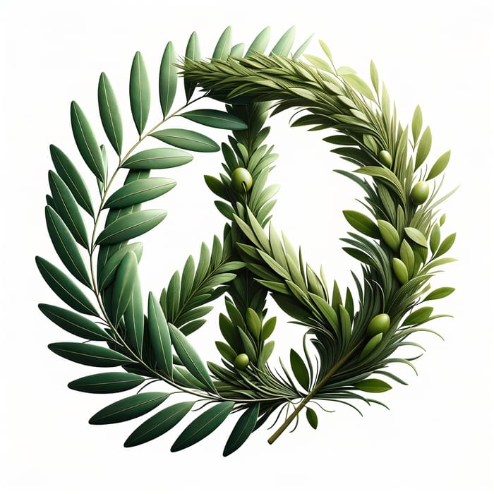 Palm & Olive Branches: Symbolizing Peace, AI Art Generator