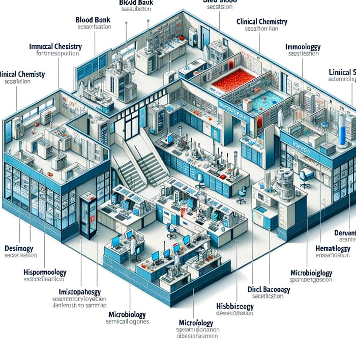 Advanced Medical Laboratory Floor Plan | Tertiary Laboratory Design