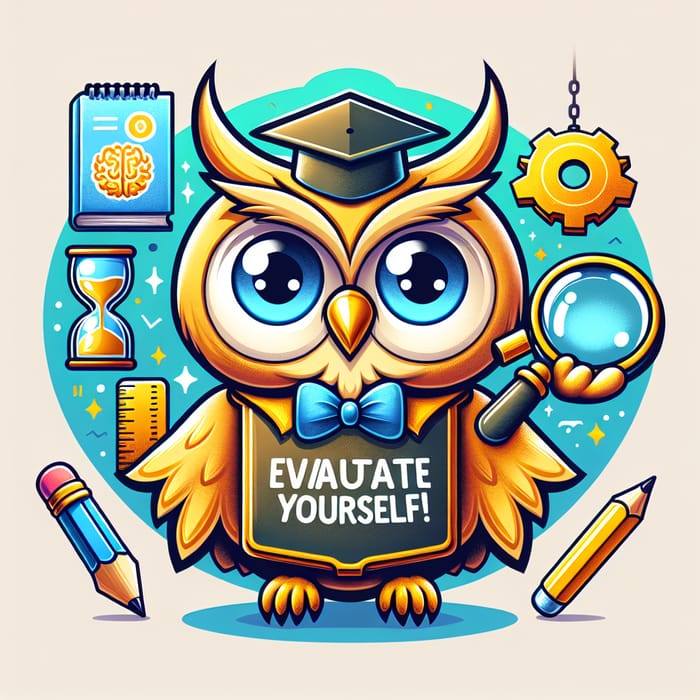 Playful Owl Mascot for Theoretical Learning