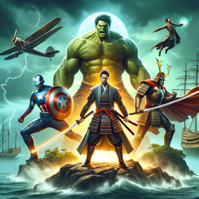 Zoro Faces Iron Man, Hulk, and Thor in Epic Island Battle