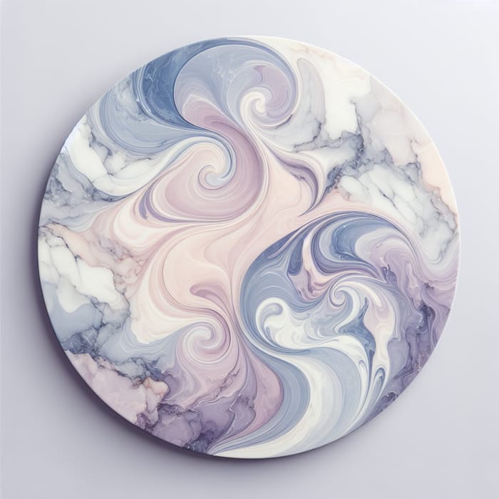 Soothing Lilac Marble Swirls | Unique Blend of Colors