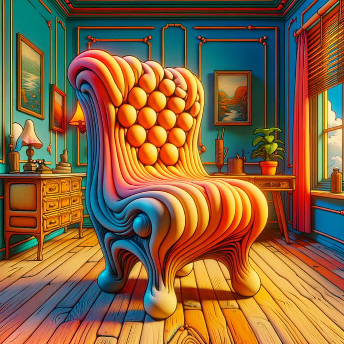 Surrealist Flabby Furniture: Distorted Interior Vision