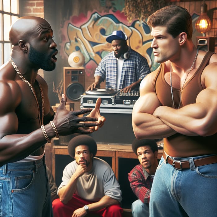 Epic Rap Battle: Dwayne vs. Arnold in Hip Hop Showdown