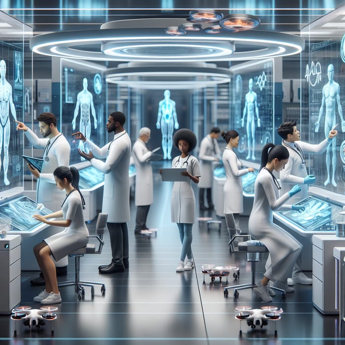 Futuristic Medical Technology | Healthcare Facility Imagery