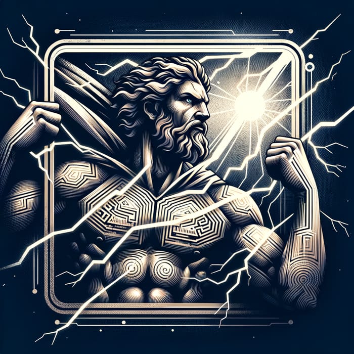Ancient Greek Deity Zeus with Thunderbolts - Book Summary