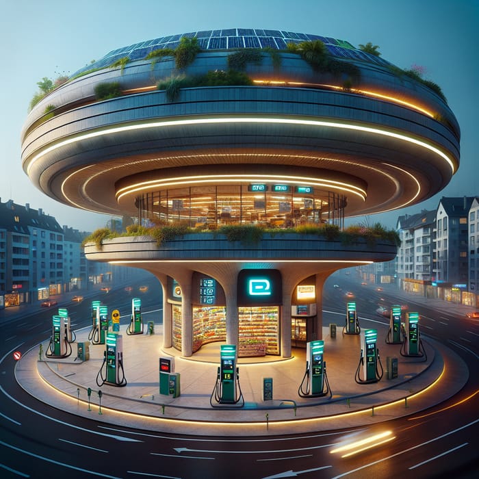 Circular Gas Station | Modern Architecture Design