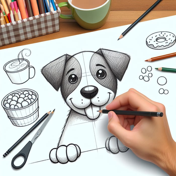 Draw a Dog - Detailed Dog Drawing