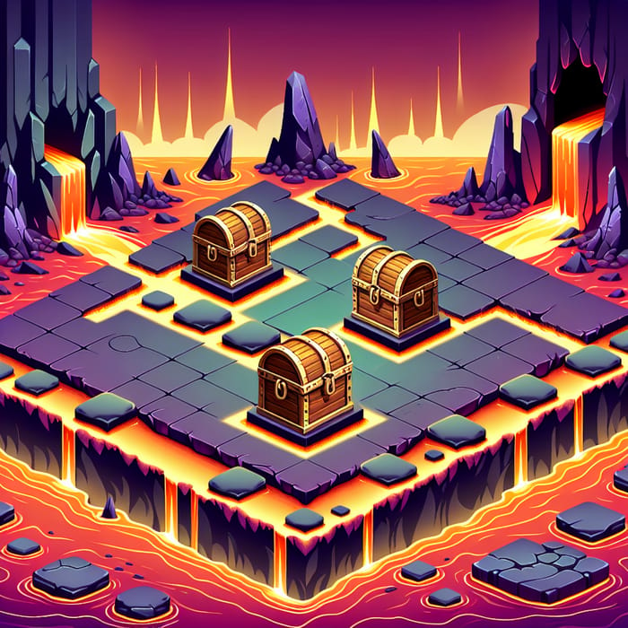 Epic Game: Treasure Chests on Lava Island