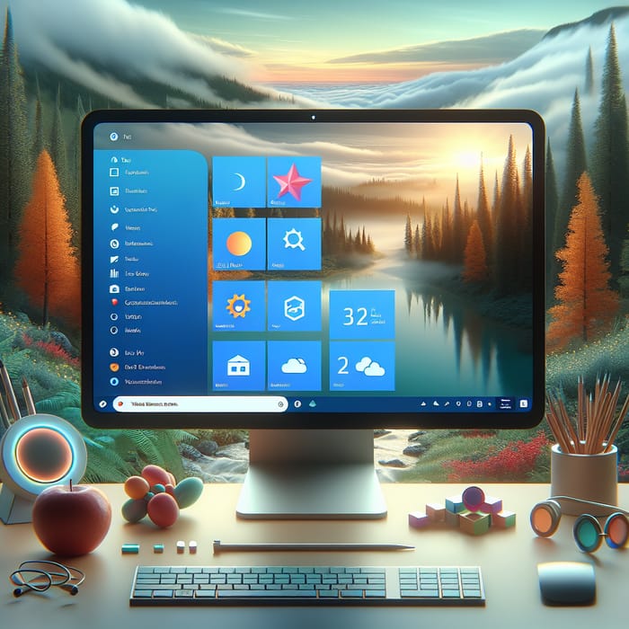Windows 10 and Nature-Themed Desktop Wallpaper