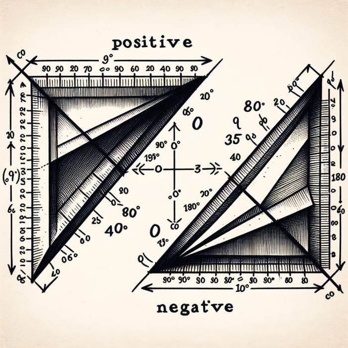 Angle Measurements: Positive Acute vs Negative Obtuse