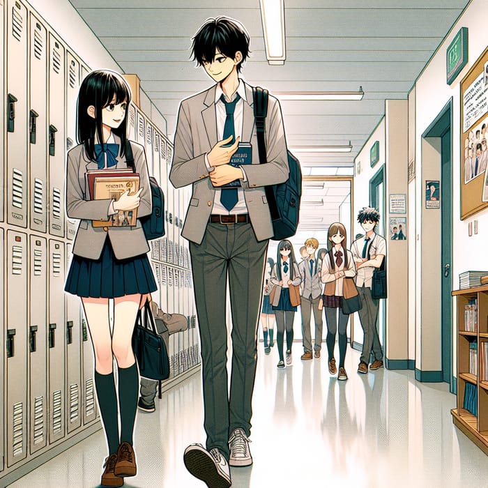 Manga High School with Diverse Students & Events