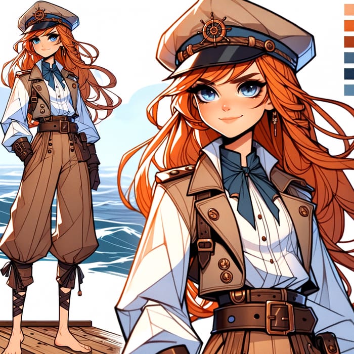Navigator-themed Character with Nami on a One-Piece Adventure