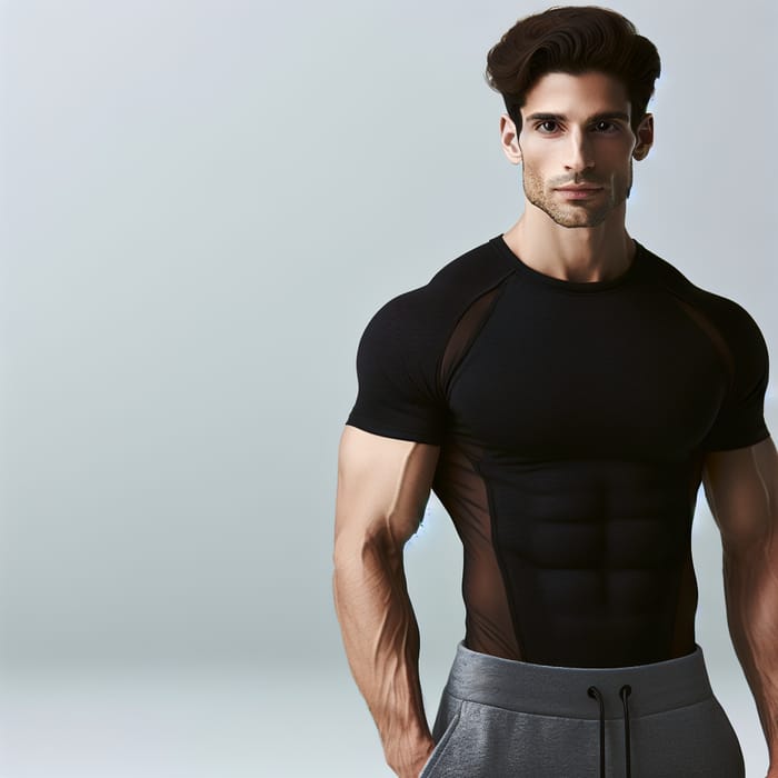 Fit Man with Dark Hair | Health & Fitness Image