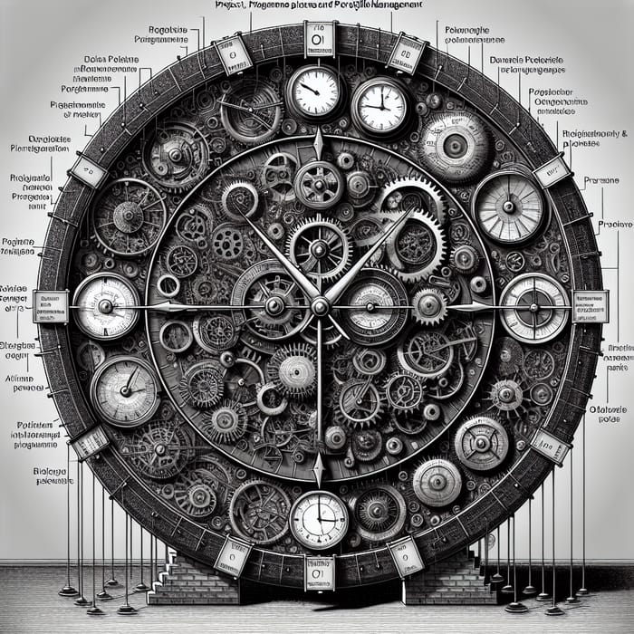 Innovative Agile Clock: Project, Programme & Portfolio Visual