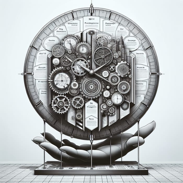 Visualize Agile Clock Infographic: Project, Programme & Portfolio Management