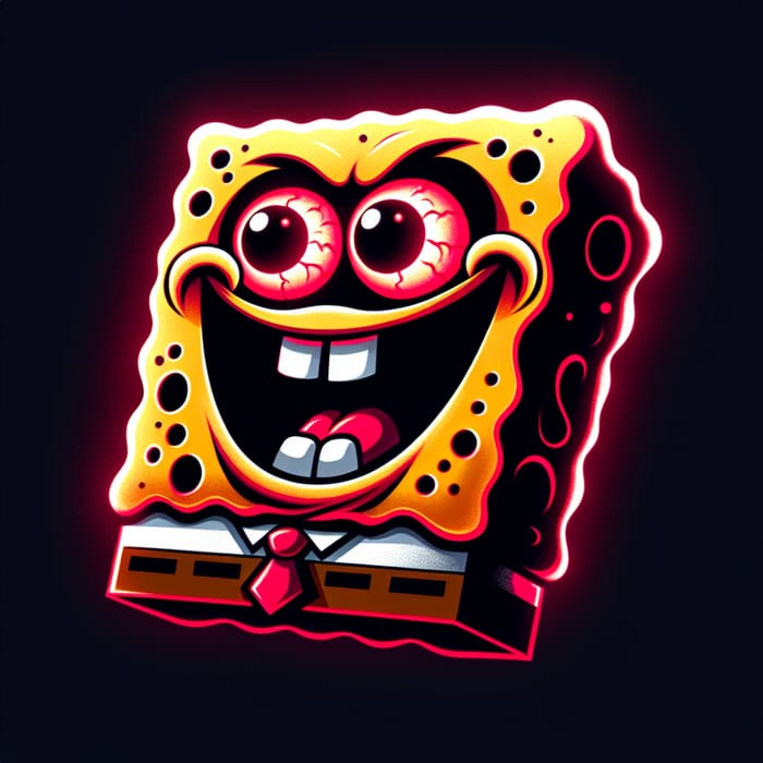 Sinister SpongeBob: Eerie & Evil Cartoon Character