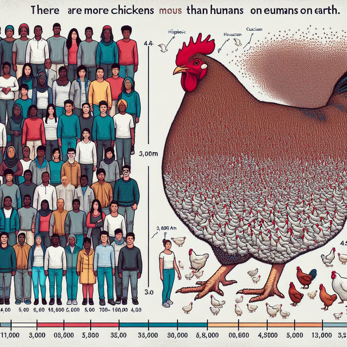 More Chickens Than Humans: Visual Representation