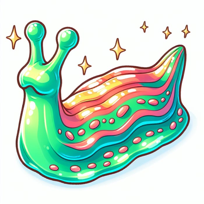 Whimsical Candy Jelly Slug - Fantasy Wizarding Treat