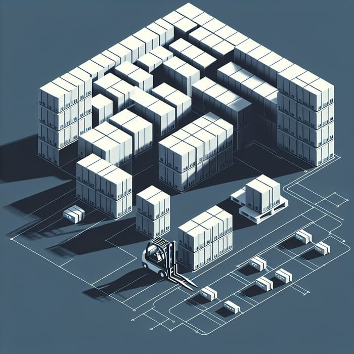 Minimalist Logistics: Warehouse & Forklift Design