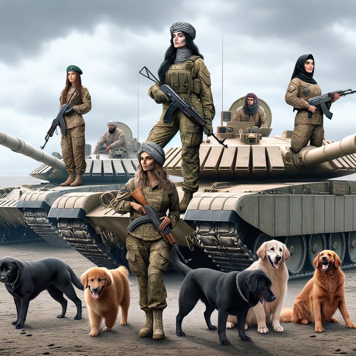 Inspiring Female Tank Operators and their Canine Companions