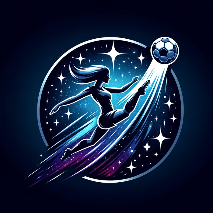 Women's Soccer Team Logo: Power & Space Design