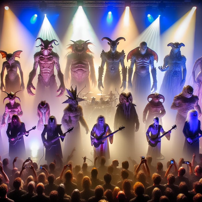 Monstrous and Superhuman Band: A Cosmic Performance