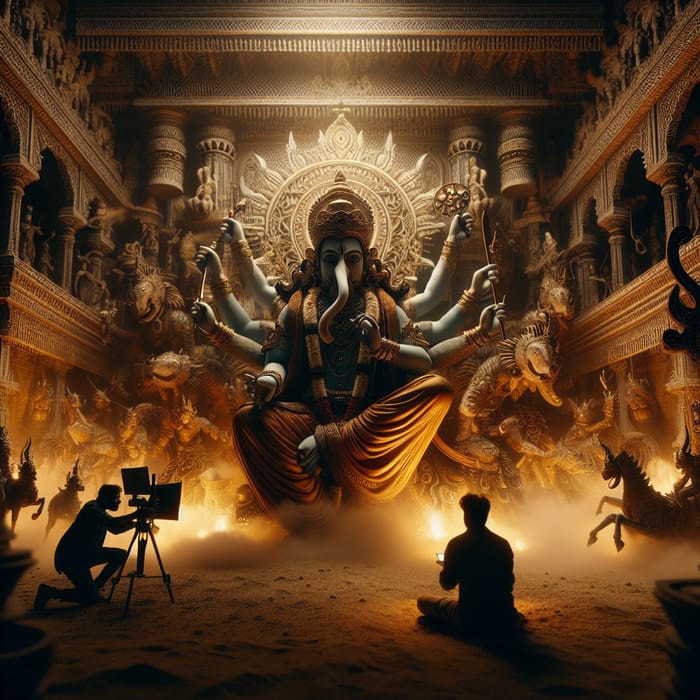 Portrayal of Panjurli God in Kantara Movie