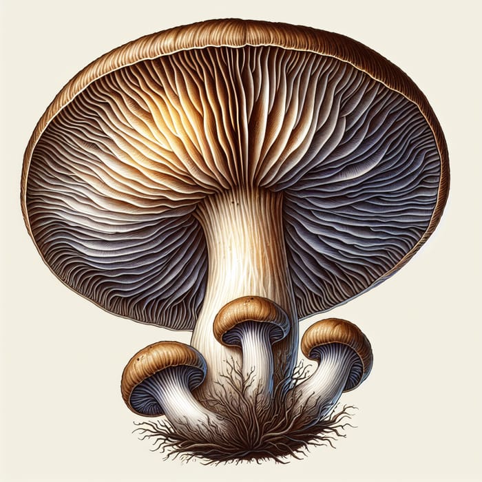 Detailed Mushroom Scientific Illustration | Natural History Art