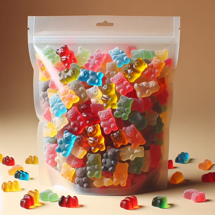 Colorful Gummy Bears Bag | Chewy & Fruity Candies