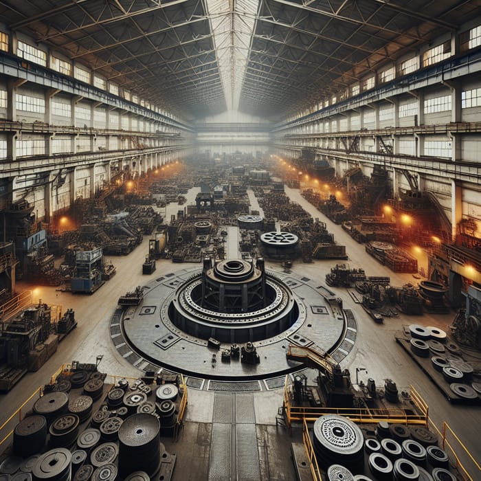 Hangar for Foundry Manhole Covers Production Hangar for Foundry Manhole Covers Production
