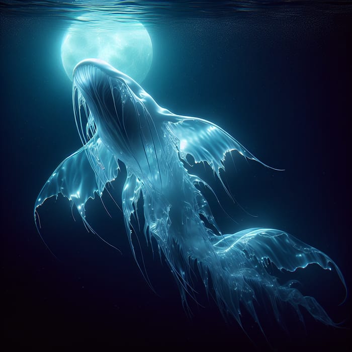 Ethereal Marine Phantom: Translucent Ghostly Beauty