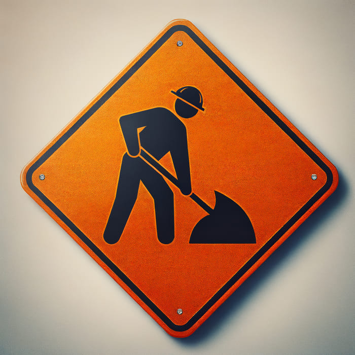 Construction Work Sign Safety | Road Work Alert