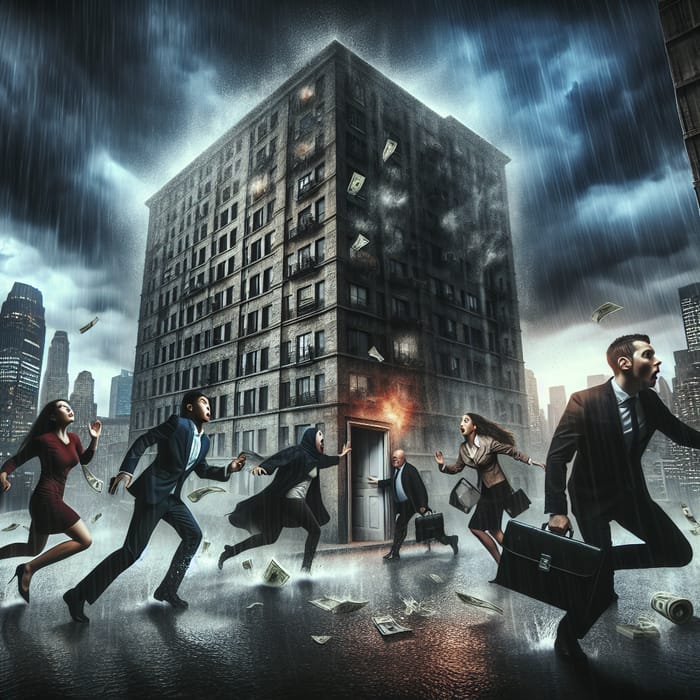 Dystopian Urban Chaos: The Storm Unleashed