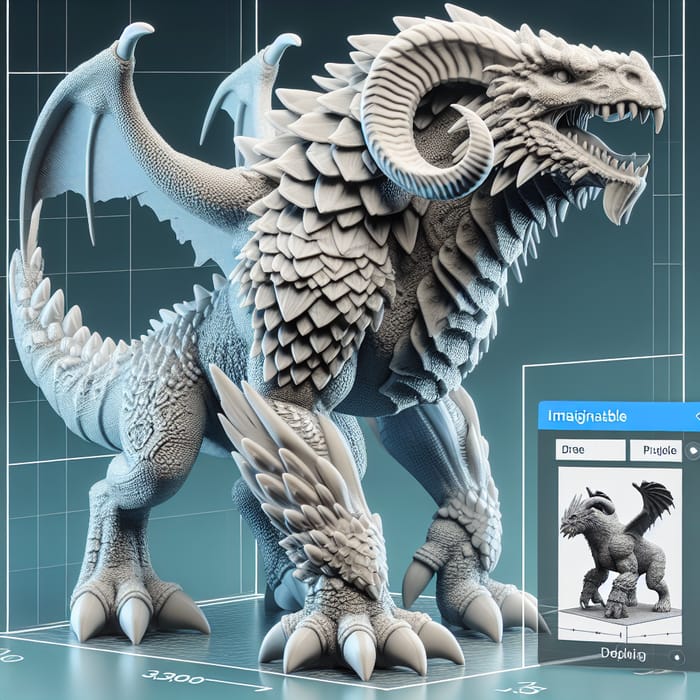 3D Printable Monster: Unique Creature Design