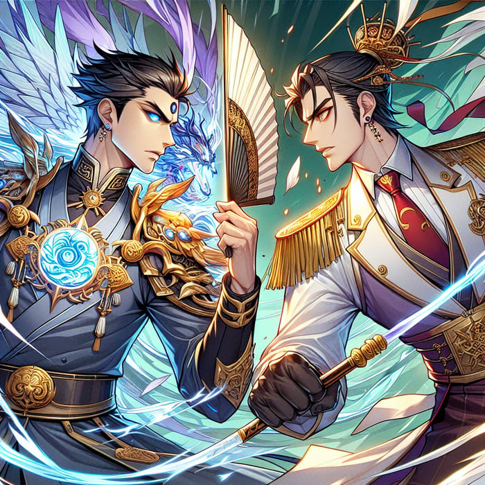 Epic Anime Clash: Aizen vs Madara - Powerful Energy Attacks