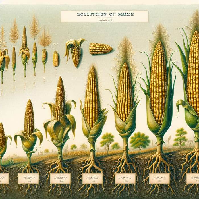 Evolution of Maize: From Wild Teosinte to Modern Corn Varieties