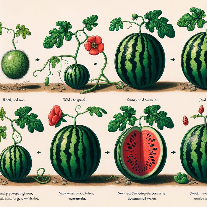 Evolution of Watermelons: Unveiling the Domestication Process