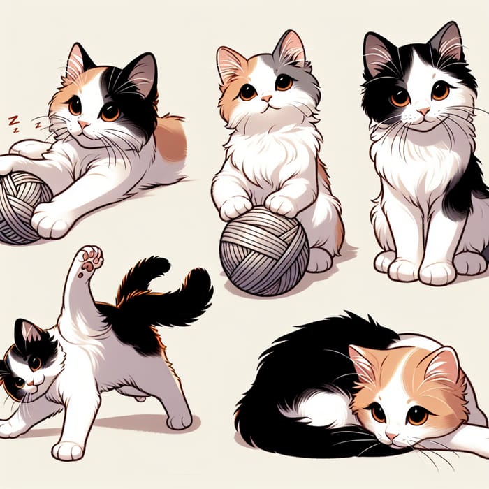 Adorable Cat Poses Captivating Moments Of A Playful Feline AI Art Adorable Cat Poses Captivating Moments Of A Playful Feline AI Art
