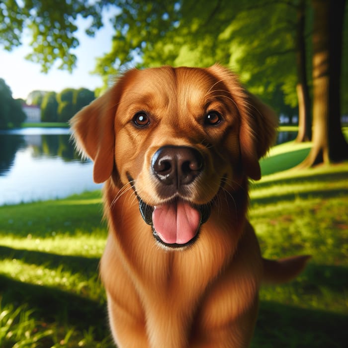 Medium-Sized Chestnut Brown Dog in Park | Best Dog Breeds