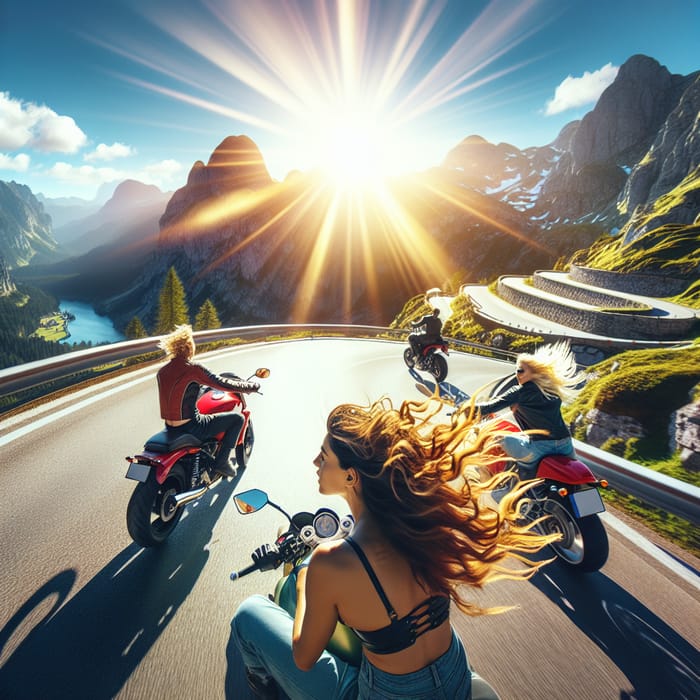 European Motorcycle Tours: Stunning Landscapes & Joyful Riders | AI Art ...