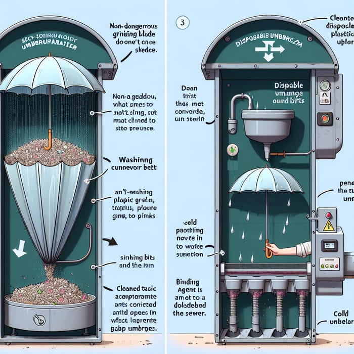 EnviroSave: Sustainable Umbrella Dispenser - Eco-Friendly Innovation & Self-Cleaning Process
