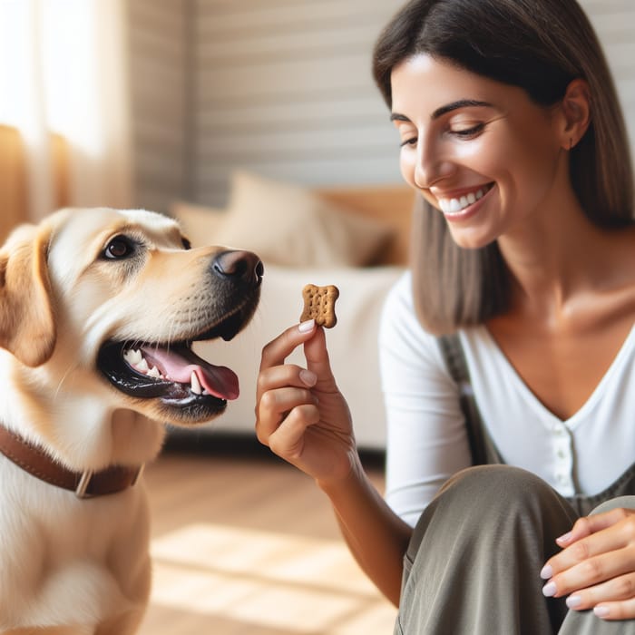 Positive Reinforcement Training for Cheerful Dog | Lab Training