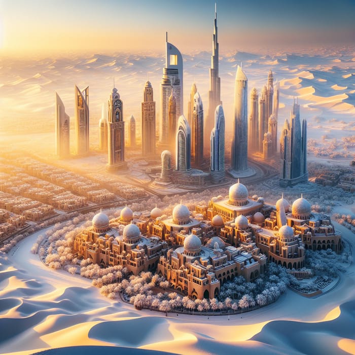 Snowy United Arab Emirates: A Desert Winter Wonderland